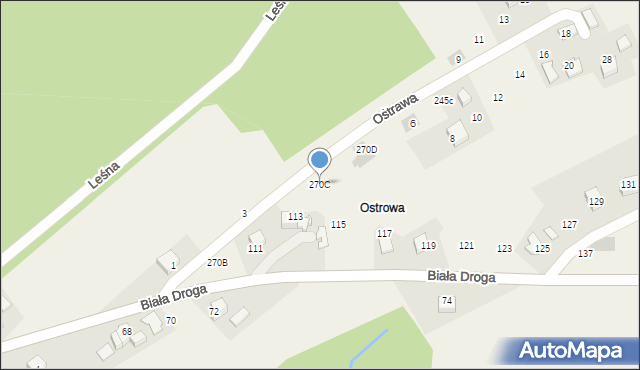 Klecza Dolna, Klecza Dolna, 270C, mapa Klecza Dolna