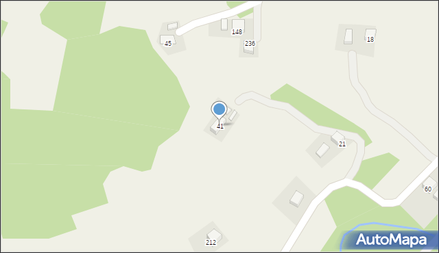 Klęczany, Klęczany, 41, mapa Klęczany