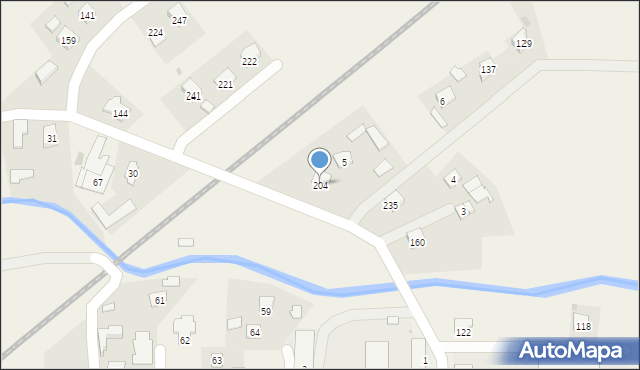 Klęczany, Klęczany, 204, mapa Klęczany