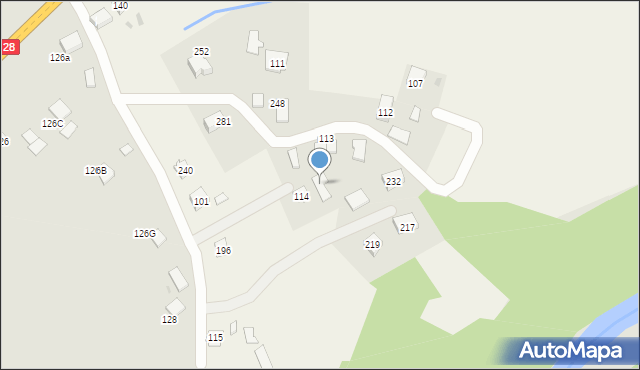 Klęczany, Klęczany, 239, mapa Klęczany