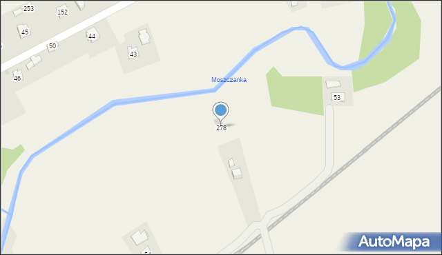 Klęczany, Klęczany, 278, mapa Klęczany