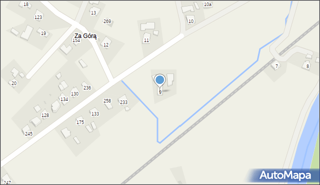 Klęczany, Klęczany, 9, mapa Klęczany