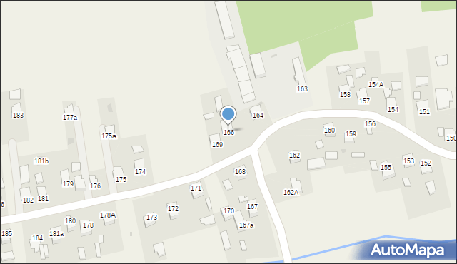 Klęczany, Klęczany, 166, mapa Klęczany