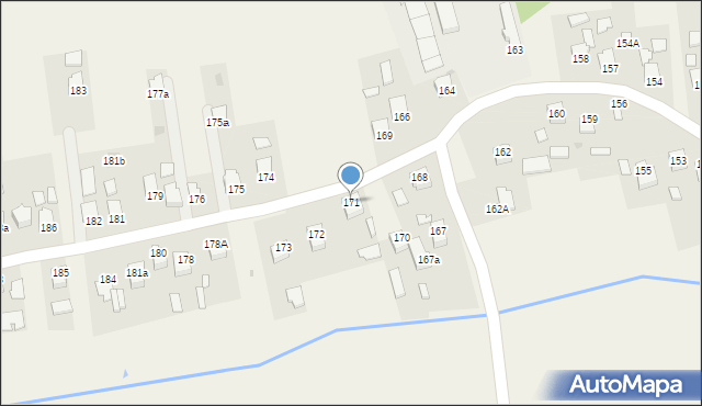 Klęczany, Klęczany, 171, mapa Klęczany