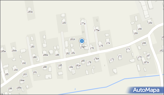 Klęczany, Klęczany, 179, mapa Klęczany