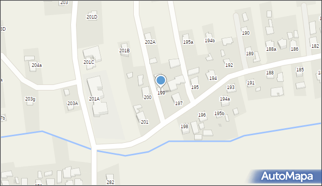 Klęczany, Klęczany, 199, mapa Klęczany