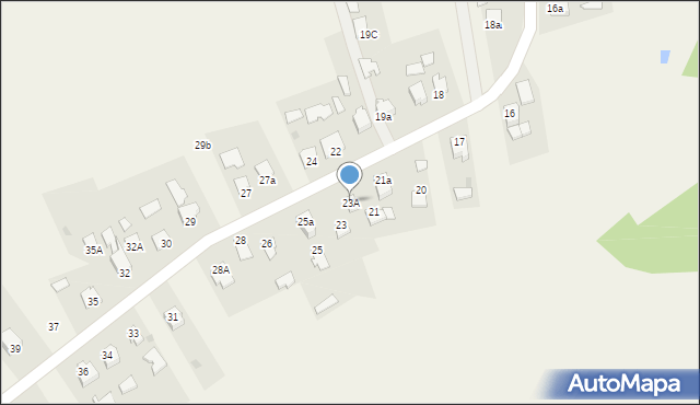Klęczany, Klęczany, 23A, mapa Klęczany