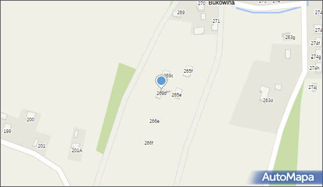 Klęczany, Klęczany, 269d, mapa Klęczany