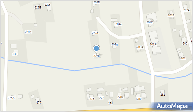 Klęczany, Klęczany, 277b, mapa Klęczany