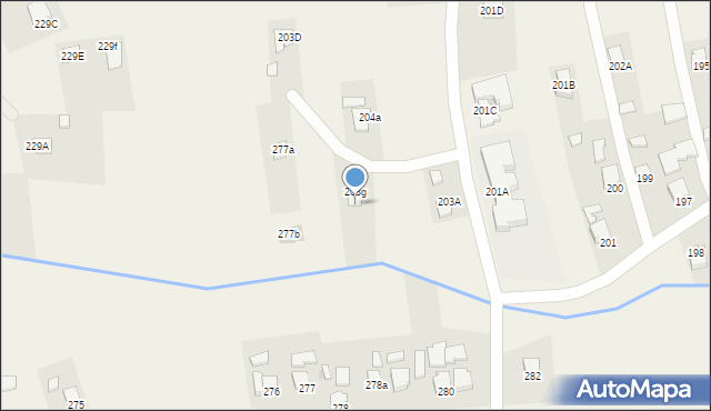 Klęczany, Klęczany, 278b, mapa Klęczany