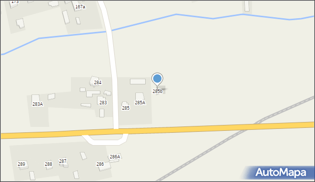 Klęczany, Klęczany, 285b, mapa Klęczany