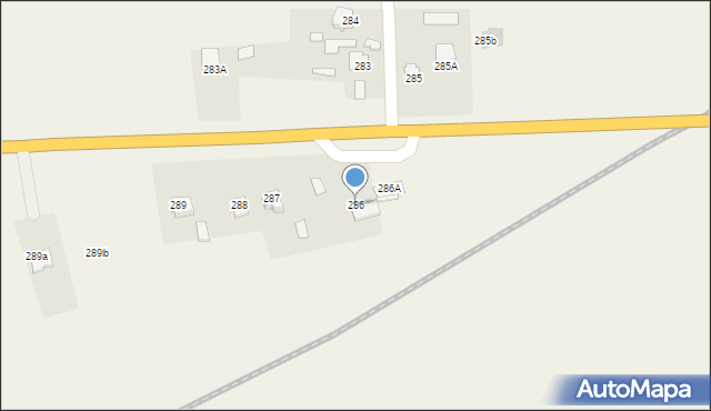 Klęczany, Klęczany, 286, mapa Klęczany