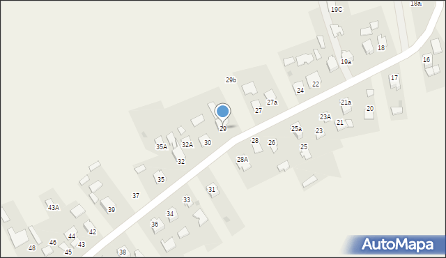 Klęczany, Klęczany, 29, mapa Klęczany