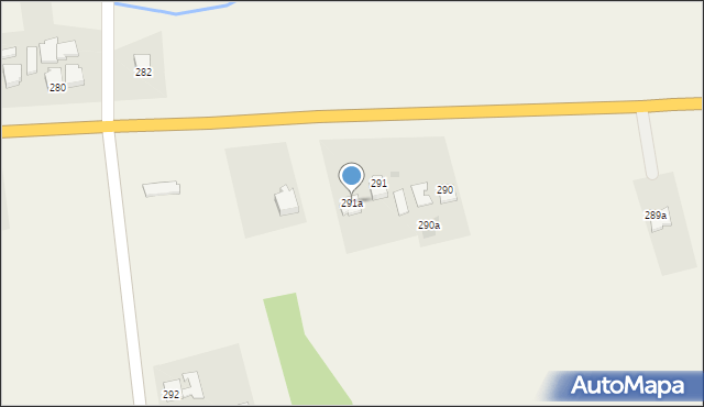 Klęczany, Klęczany, 291a, mapa Klęczany