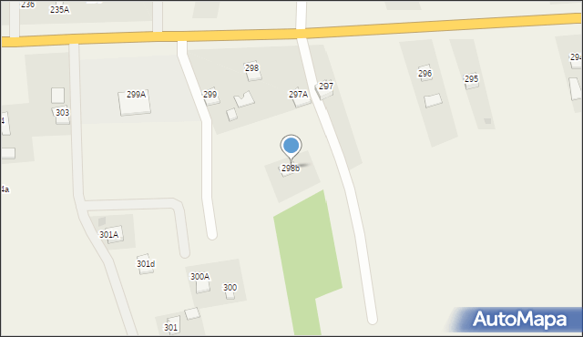 Klęczany, Klęczany, 298b, mapa Klęczany