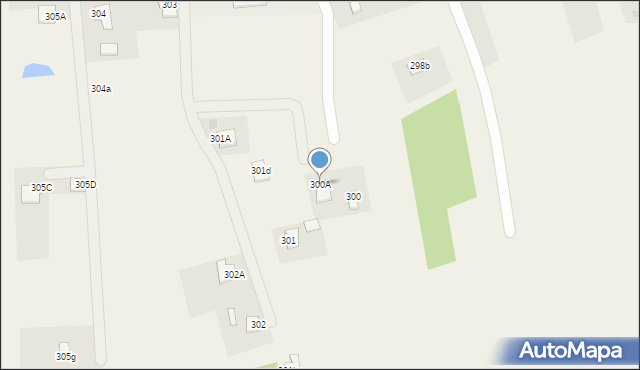 Klęczany, Klęczany, 300A, mapa Klęczany