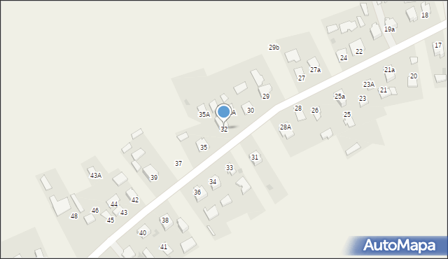 Klęczany, Klęczany, 32, mapa Klęczany