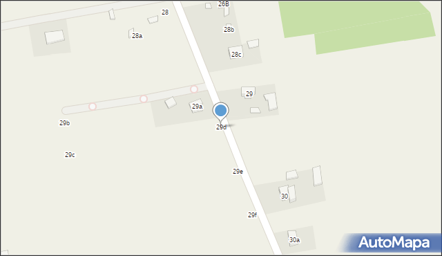 Klęk, Klęk, 29d, mapa Klęk