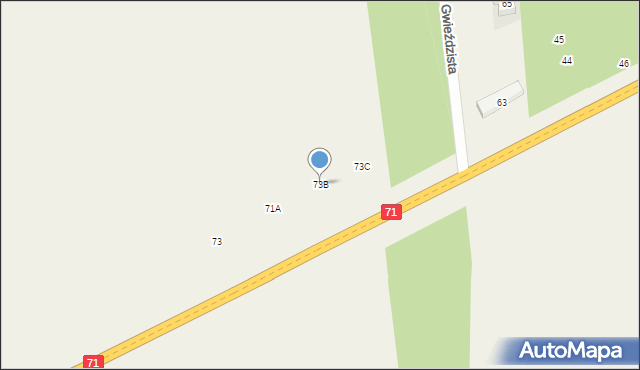 Klęk, Klęk, 73B, mapa Klęk