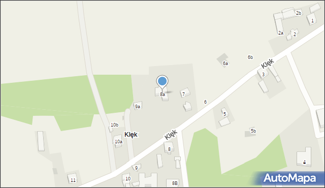 Klęk, Klęk, 8a, mapa Klęk