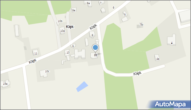 Klęk, Klęk, 8B, mapa Klęk