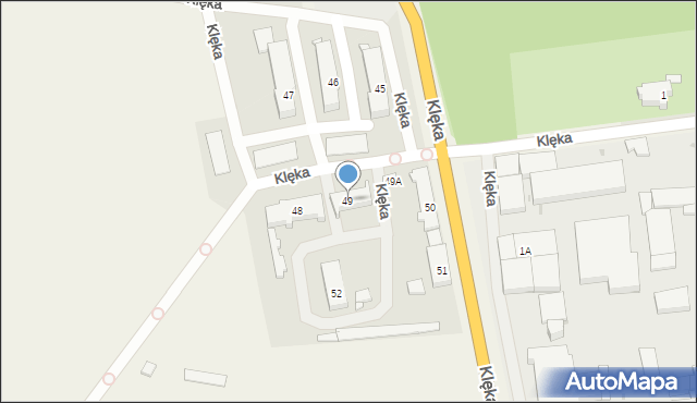 Klęka, Klęka, 49, mapa Klęka