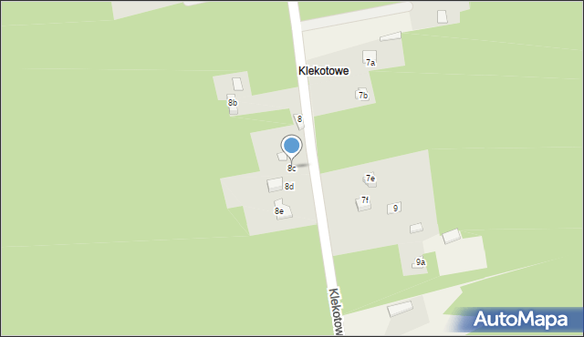 Klekotowe, Klekotowe, 8c, mapa Klekotowe