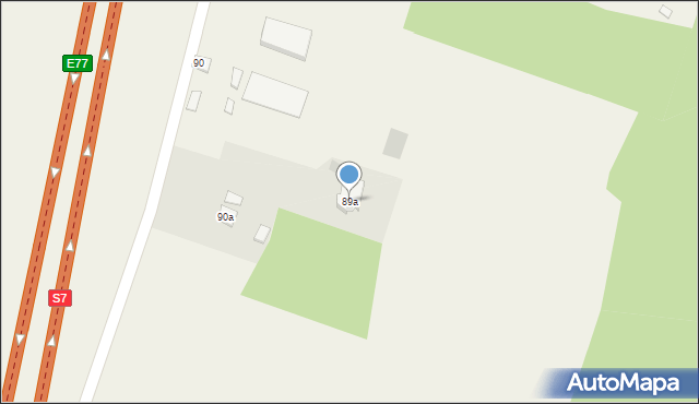 Klemencice, Klemencice, 89a, mapa Klemencice