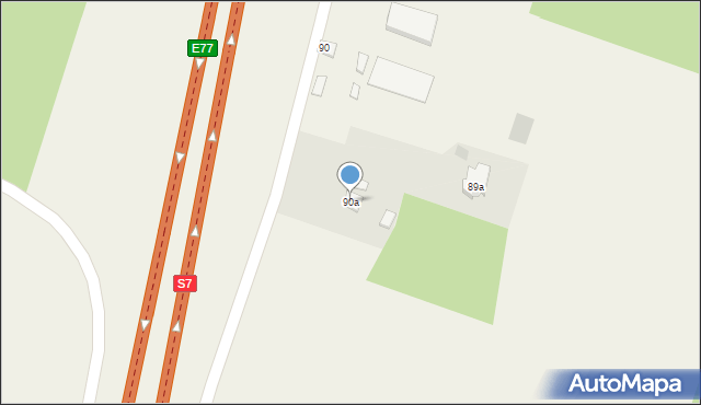 Klemencice, Klemencice, 90a, mapa Klemencice