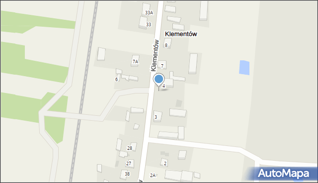 Klementów, Klementów, 5, mapa Klementów