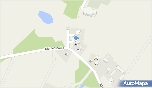 Klementowice, Klementowice, 19, mapa Klementowice