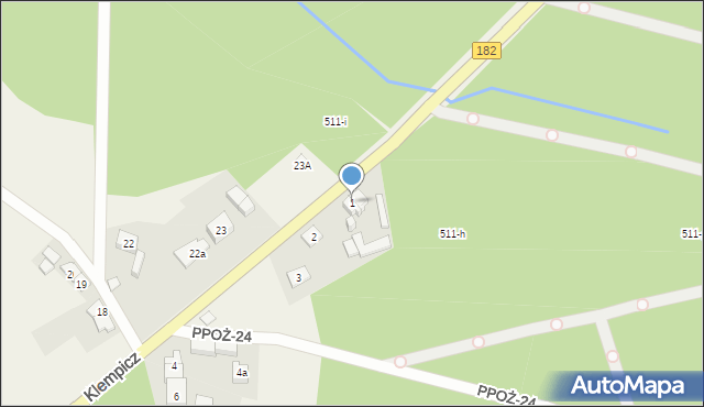 Klempicz, Klempicz, 1, mapa Klempicz