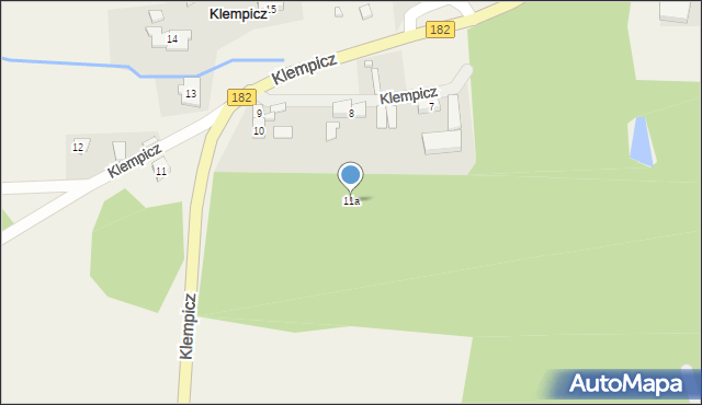 Klempicz, Klempicz, 11a, mapa Klempicz