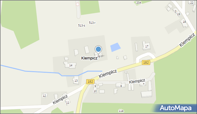 Klempicz, Klempicz, 15A, mapa Klempicz