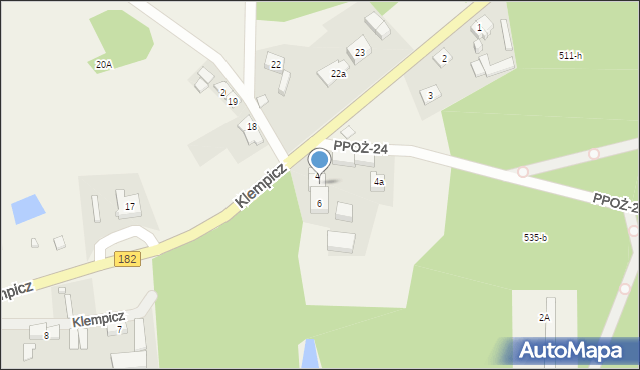 Klempicz, Klempicz, 5, mapa Klempicz