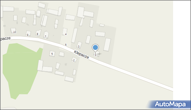 Klepacze, Klepacze, 1, mapa Klepacze