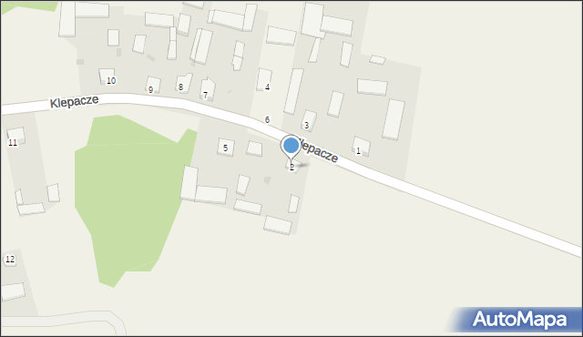 Klepacze, Klepacze, 2, mapa Klepacze