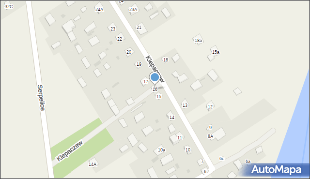Klepaczew, Klepaczew, 16, mapa Klepaczew