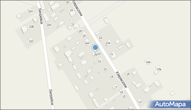 Klepaczew, Klepaczew, 23, mapa Klepaczew