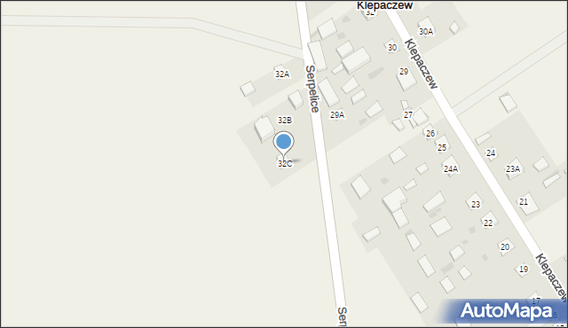 Klepaczew, Klepaczew, 32C, mapa Klepaczew