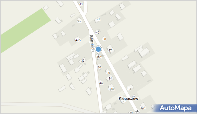 Klepaczew, Klepaczew, 36A, mapa Klepaczew