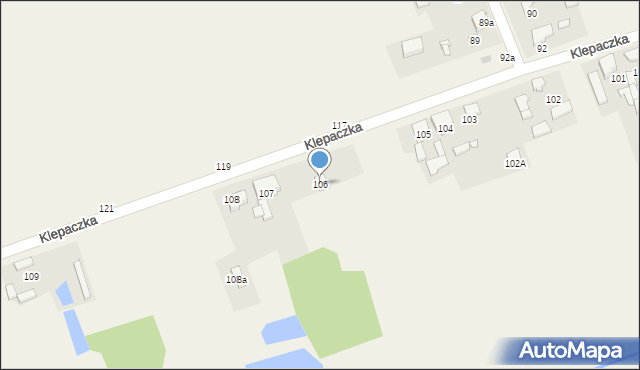 Klepaczka, Klepaczka, 106, mapa Klepaczka