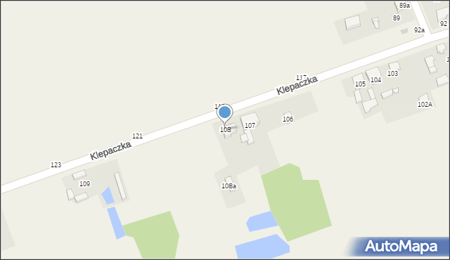 Klepaczka, Klepaczka, 108, mapa Klepaczka