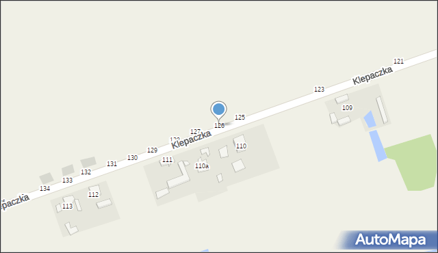 Klepaczka, Klepaczka, 126, mapa Klepaczka