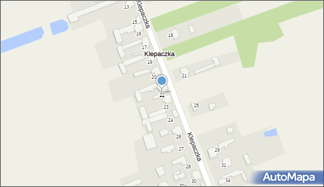 Klepaczka, Klepaczka, 22, mapa Klepaczka