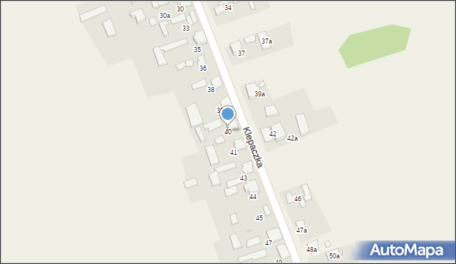 Klepaczka, Klepaczka, 40, mapa Klepaczka