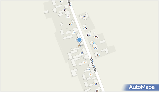 Klepaczka, Klepaczka, 50, mapa Klepaczka
