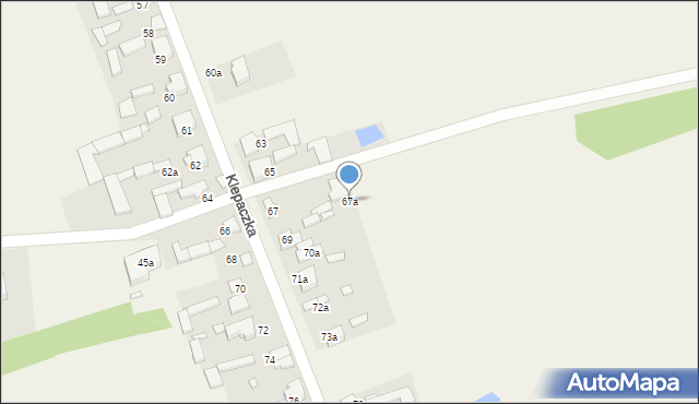 Klepaczka, Klepaczka, 67a, mapa Klepaczka
