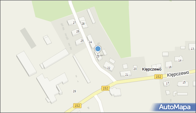 Klępczewo, Klępczewo, 23, mapa Klępczewo