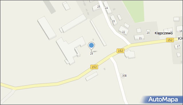 Klępczewo, Klępczewo, 29, mapa Klępczewo